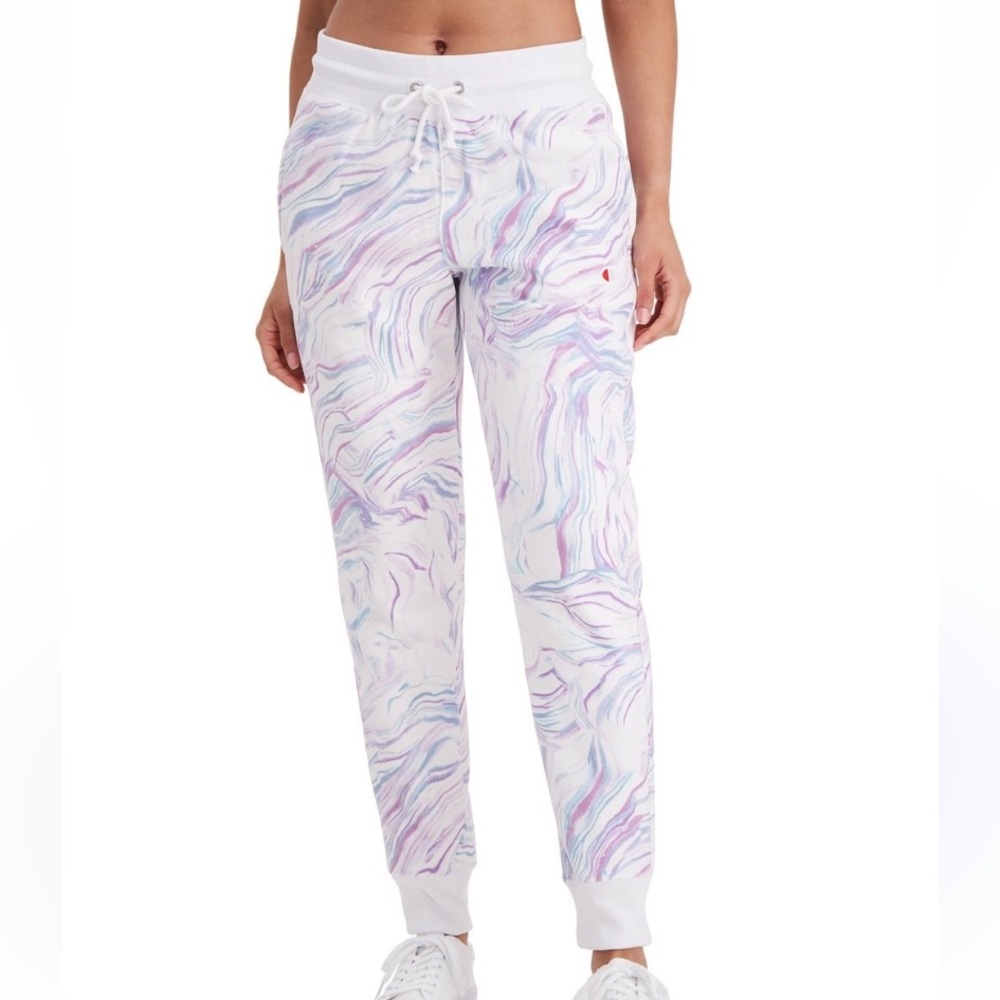 CHAMPION Marble Print Sweatpants Size XS
